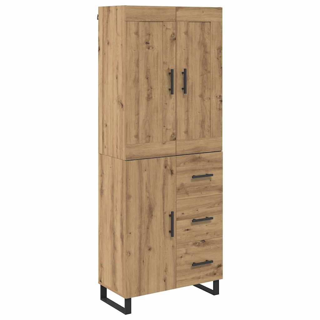 Highboard 2 pcs Artisan-Eiche 69,5 x 34 x 180 cm Holzwerkstoff