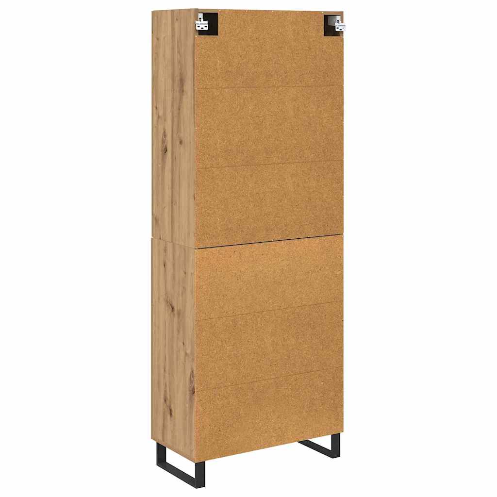 Highboard 2 pcs Artisan-Eiche 69,5 x 34 x 180 cm Holzwerkstoff