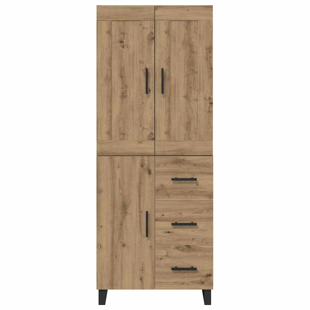 Highboard 2 pcs Artisan-Eiche 69,5 x 34 x 180 cm Holzwerkstoff