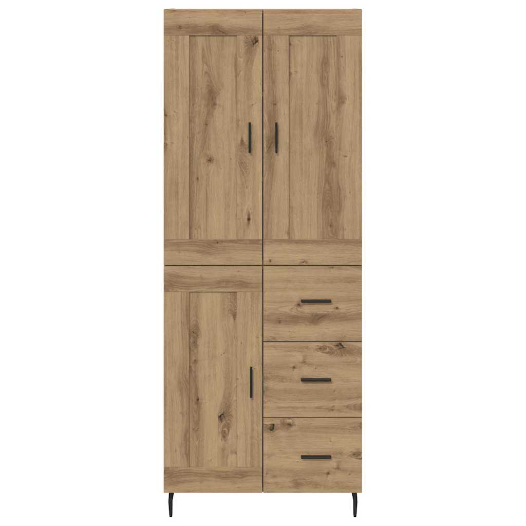 Highboard 2 pcs Artisan-Eiche 69,5 x 34 x 180 cm Holzwerkstoff
