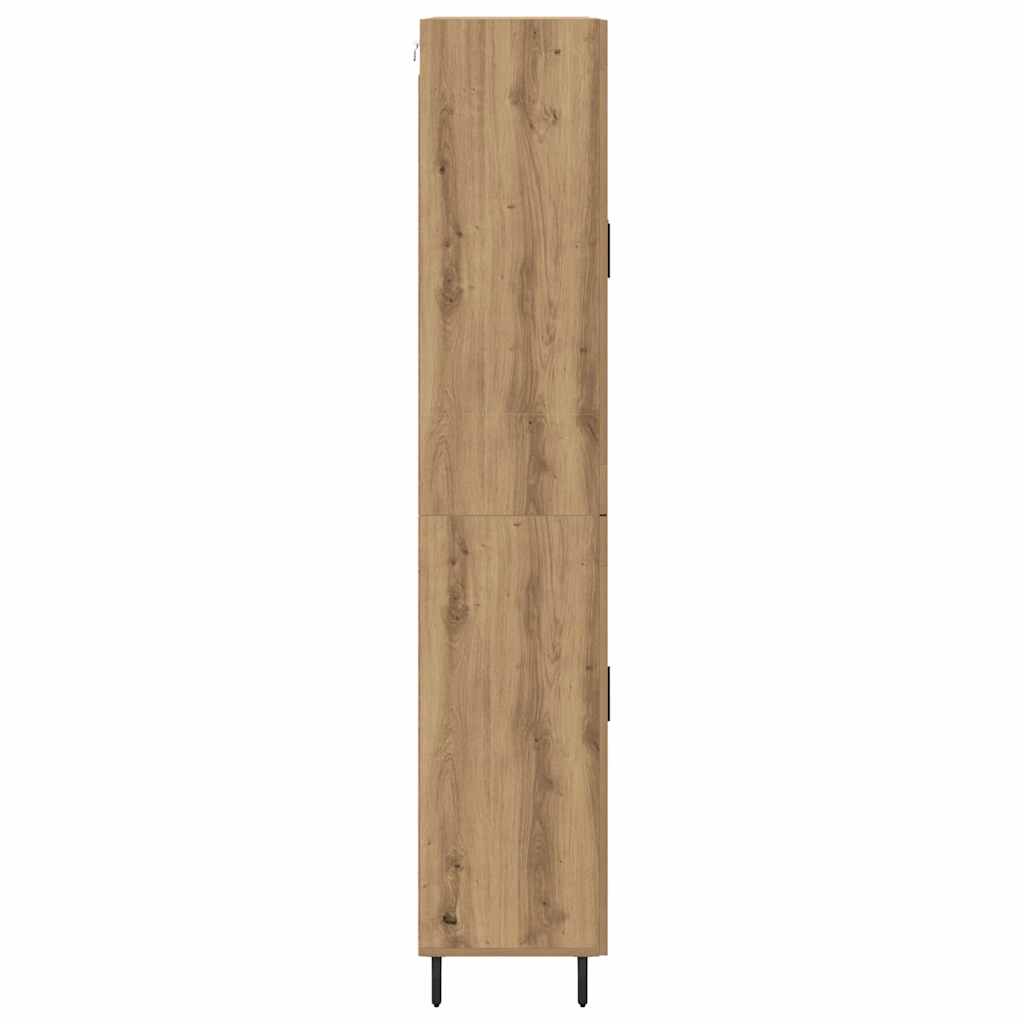 Highboard 2 pcs Artisan-Eiche 69,5 x 34 x 180 cm Holzwerkstoff