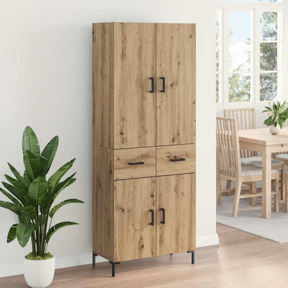 Highboard Artisan-Eiche 69,5 x 34 x 180 cm Holzwerkstoff