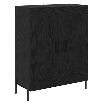 Highboard 2 Stk. Schwarz Eichen-Optik 69,5 x 34 x 180 cm