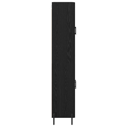 Highboard 2 Stk. Schwarz Eichen-Optik 69,5 x 34 x 180 cm