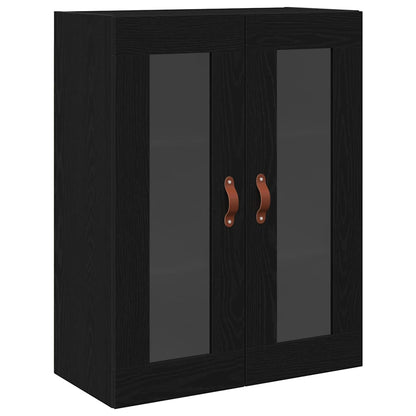 Highboard-Schrank mit Regal 2 stk. Schwarz Eichen-Optik