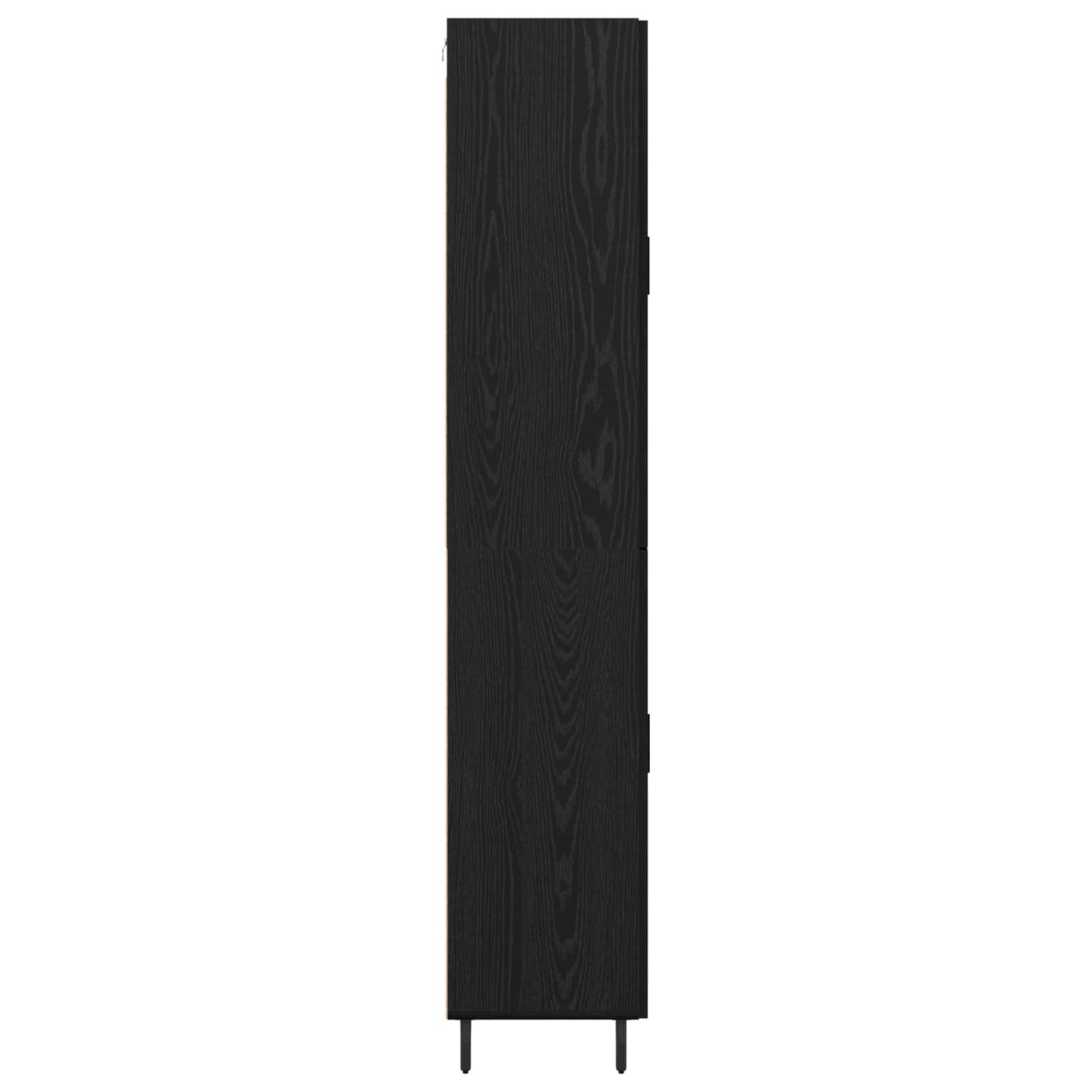 Highboard 2 stk. Schwarz Eichen-Optik 69,5 x 34 x 180 cm