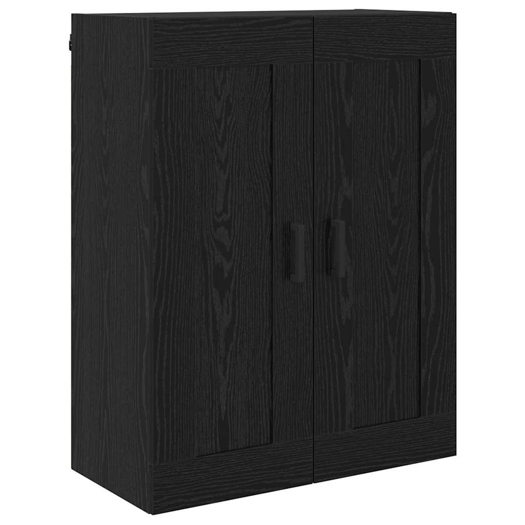 Highboard 2 stk. Schwarz Eichen-Optik 69,5 x 34 x 180 cm