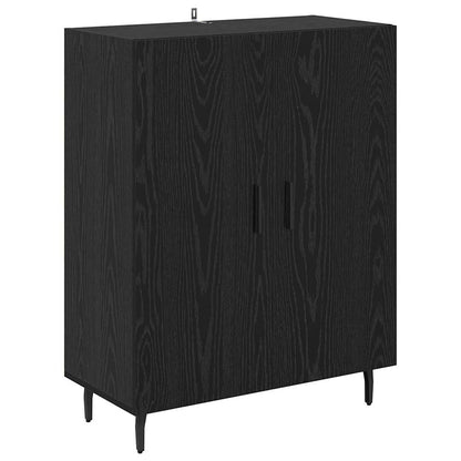 Highboard 2 Stk. Schwarz Eichen-Optik 69,5 x 34 x 180 cm