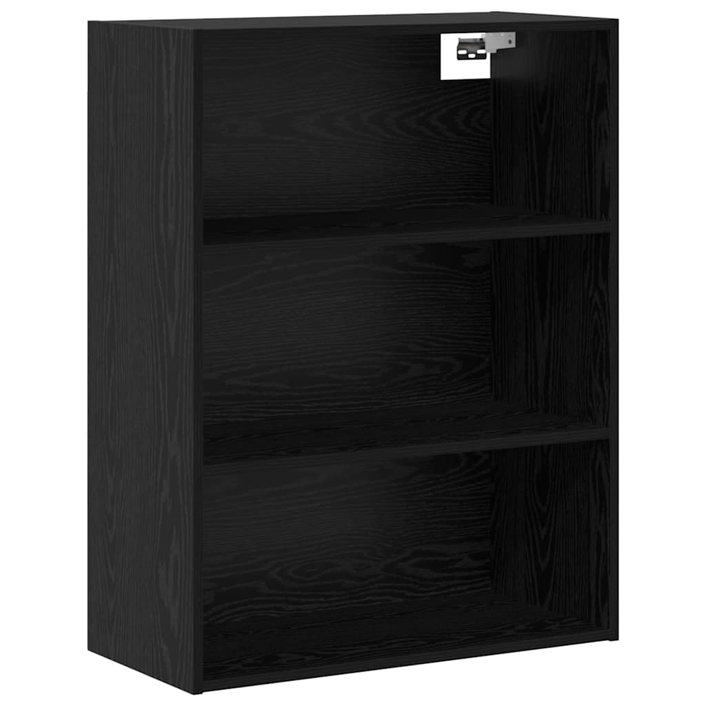 Highboard 2 Stk. Schwarz Eichen-Optik 69,5 x 34 x 180 cm