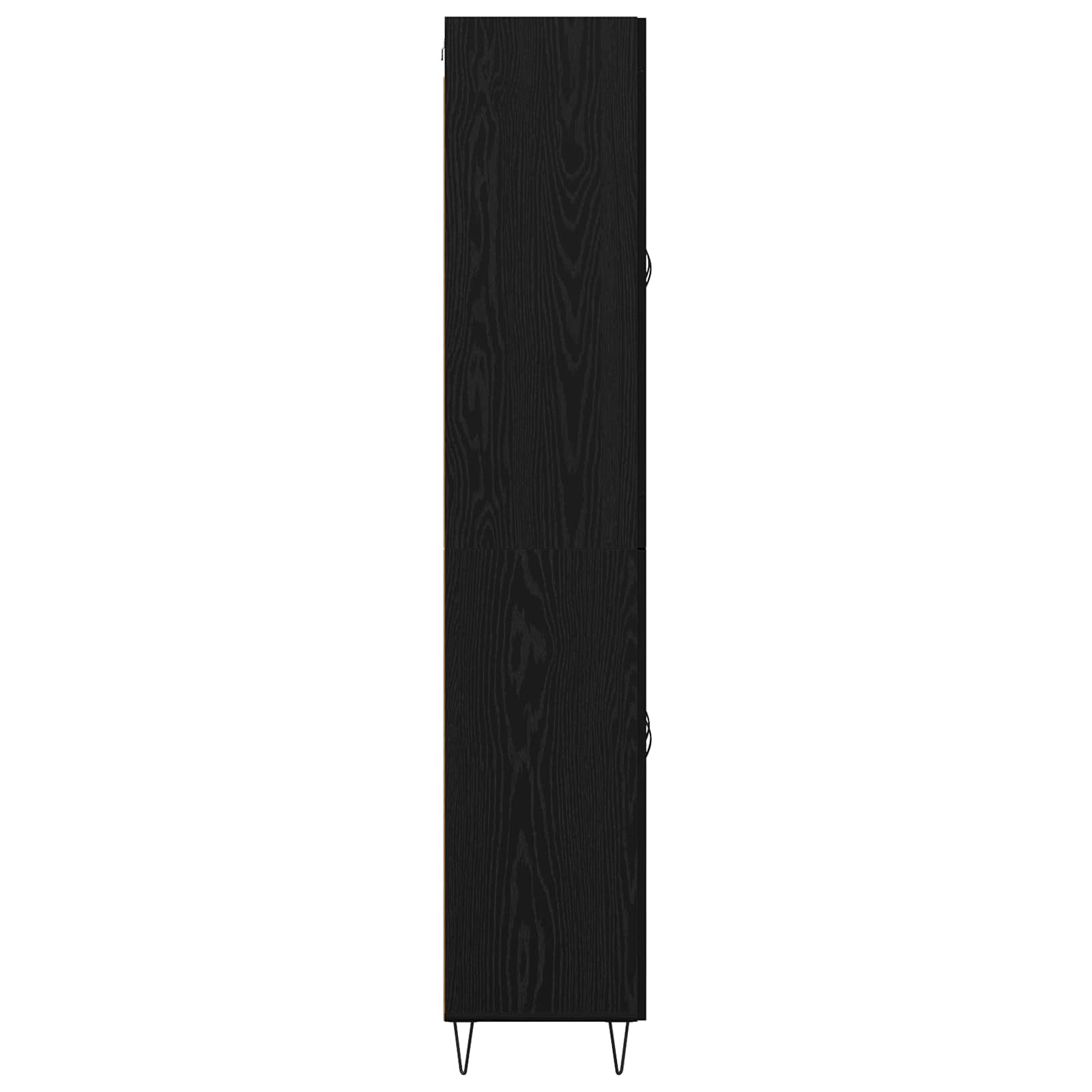 Highboard Schwarz Eichen-Optik 69,5 x 34 x 180 cm Holzwerkstoff