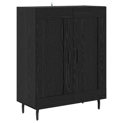 Highboard 2 stk. Schwarz Eichen-Optik 69,5 x 34 x 180 cm