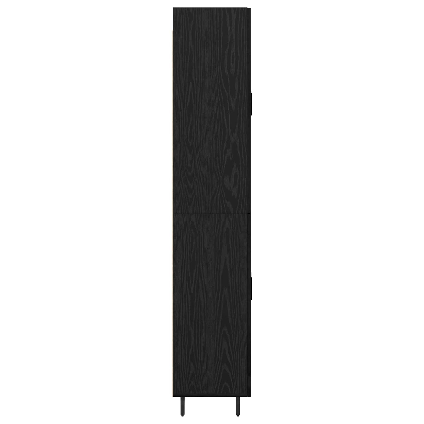 Highboard 2 stk. Schwarz Eichen-Optik 69,5 x 34 x 180 cm