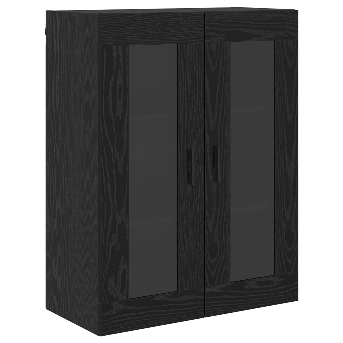 Highboard 2 stk. Schwarz Eichen-Optik 69,5 x 34 x 180 cm