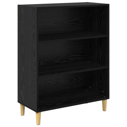 Highboard Schwarz Eichen-Optik 69,5 x 34 x 180 cm