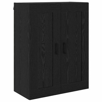 Highboard 2 stk. Schwarz Eichen-Optik 69,5 x 34 x 180 cm