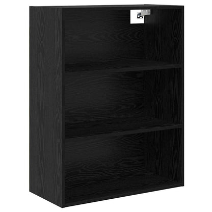 Highboard 2 stk. Schwarz Eichen-Optik 69,5 x 34 x 180 cm