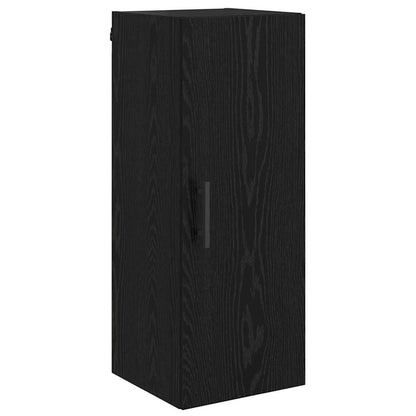 Highboard Schwarz Eichen-Optik 34,5 x 34 x 180 cm Holzwerkstoff