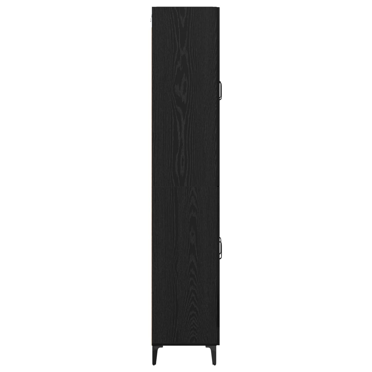 Highboard Schwarz Eichen-Optik 69,5 x 34 x 180 cm Holzwerkstoff