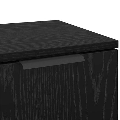 Sideboard 3 stk. Schwarz Eichen-Optik 69,5 x 34 x 180 cm