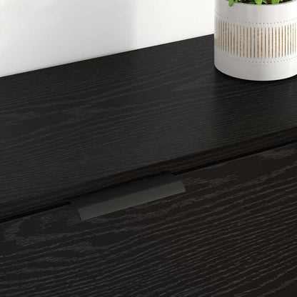 Sideboard 3 stk. Schwarz Eichen-Optik 69,5 x 34 x 180 cm