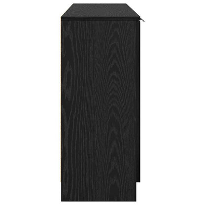 Sideboard 3 stk. Schwarz Eichen-Optik 69,5 x 34 x 180 cm