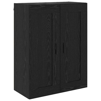 Highboard 2 stk. Schwarz Eichen-Optik 69,5 x 34 x 180 cm