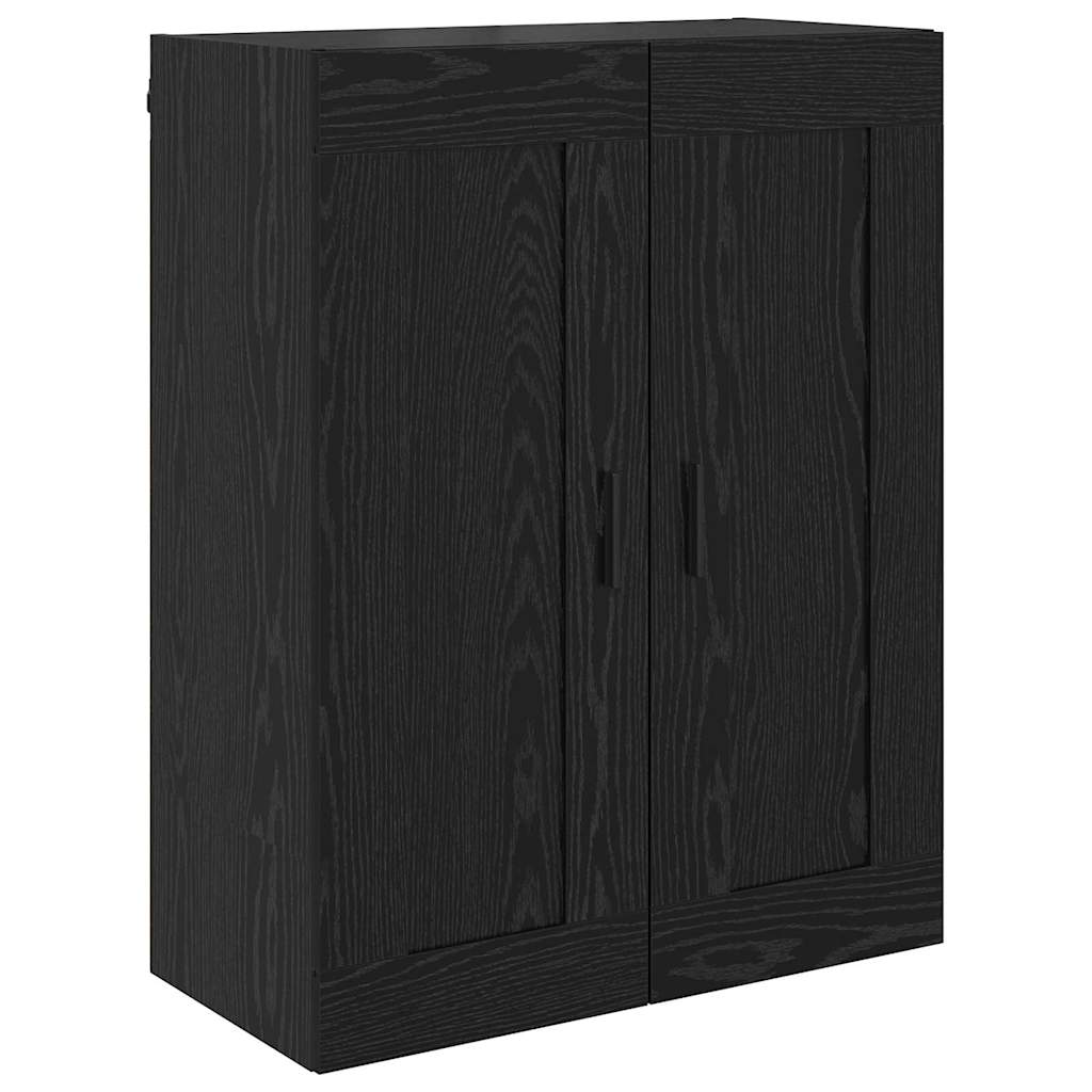 Highboard 2 stk. Schwarz Eichen-Optik 69,5 x 34 x 180 cm