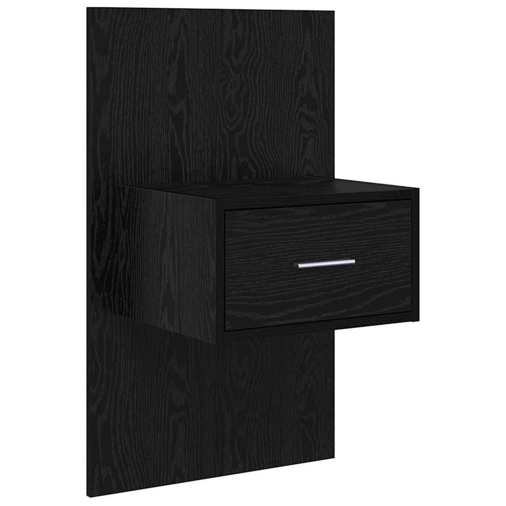 Kopfteil mit Schrank 3 Stk. Schwarz Eichen-Optik Holzwerkstoff