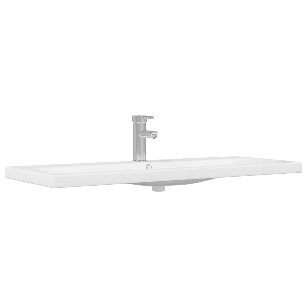 Badezimmerschrank Schwarz Eichen-Optik 100 x 38,5 x 46 cm