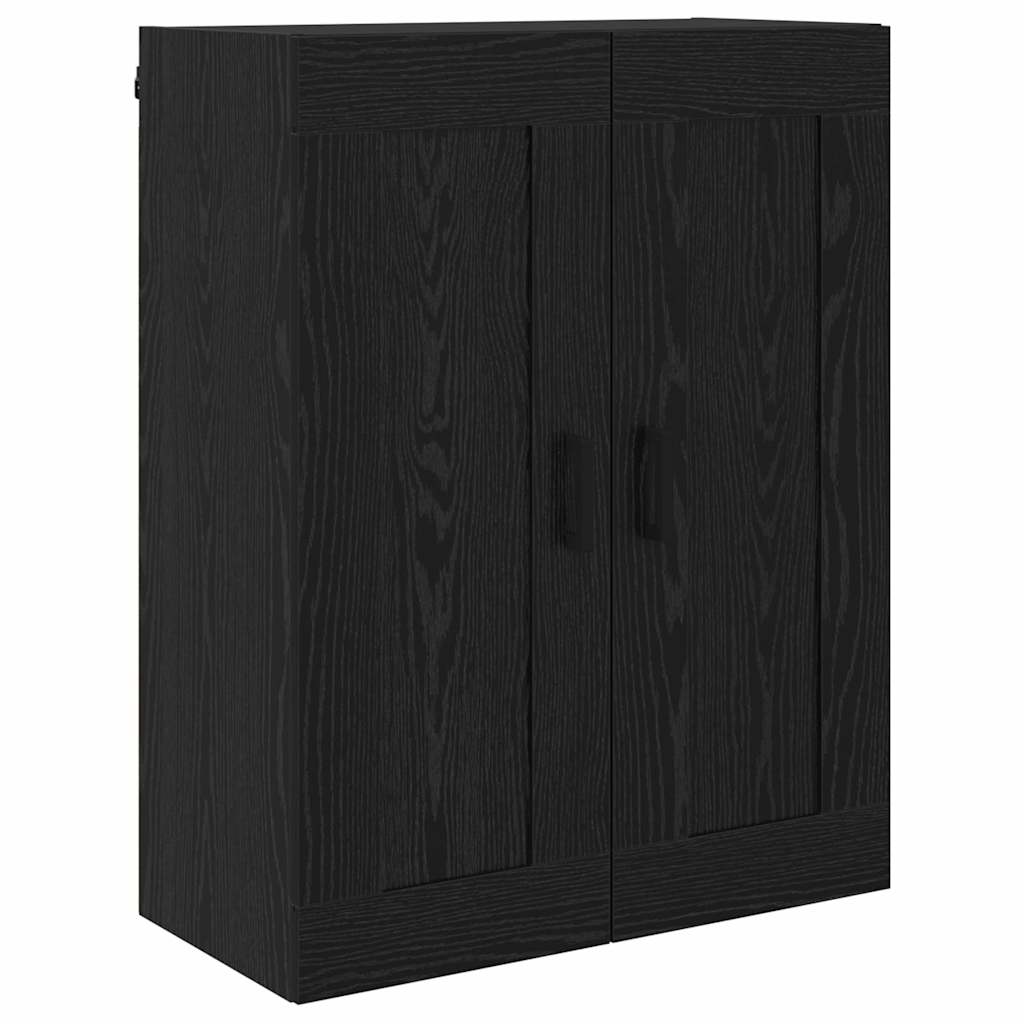 Highboard 2 stk. Schwarz Eichen-Optik 69,5 x 34 x 180 cm