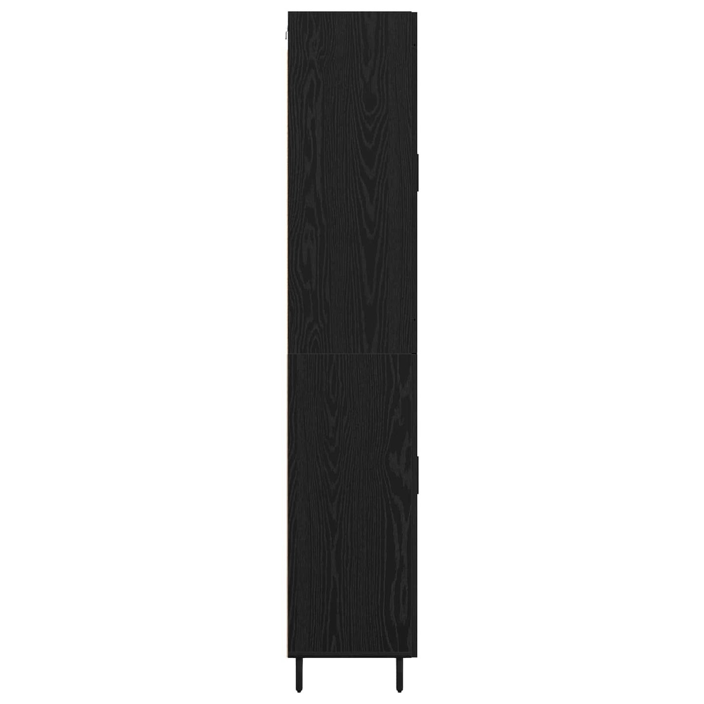 Highboard 2 stk. Schwarz Eichen-Optik 69,5 x 34 x 180 cm