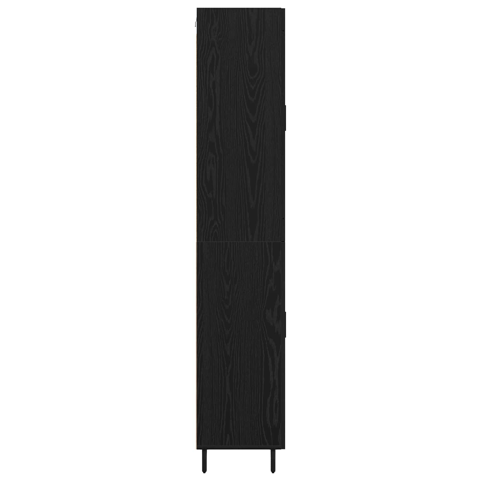 Highboard 2 stk. Schwarz Eichen-Optik 69,5 x 34 x 180 cm