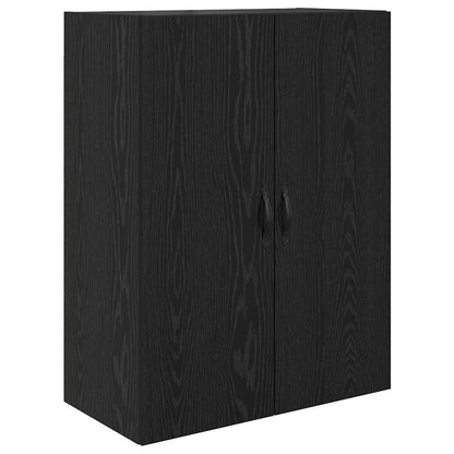 Highboard 2 Stk. Schwarz Eichen-Optik 69,5 x 34 x 180 cm