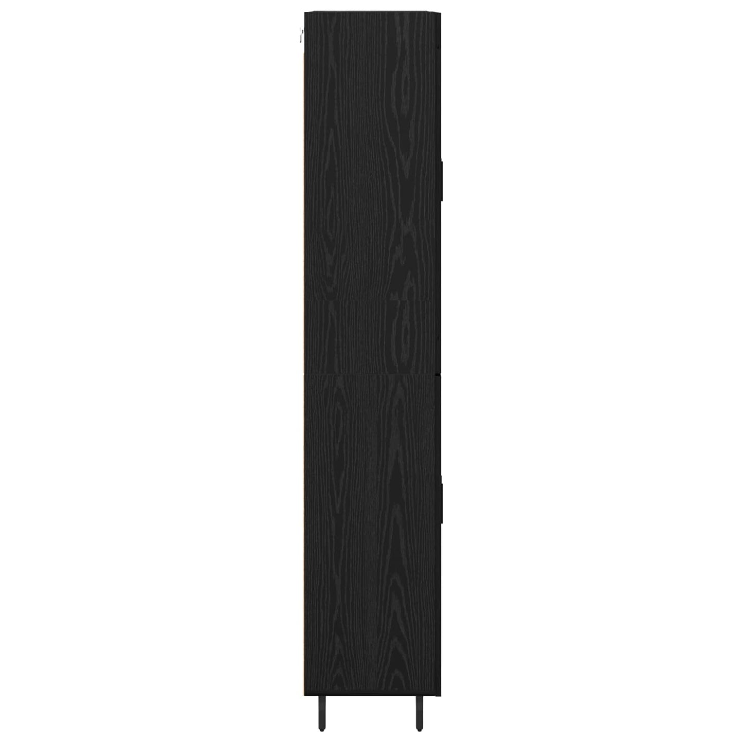 Highboard 2 pcs Schwarz Eichen-Optik Holzwerkstoff