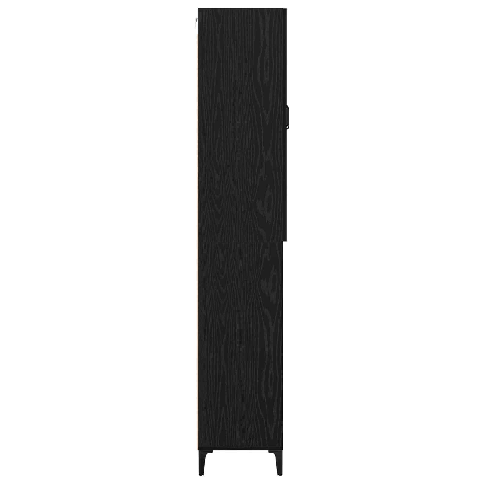 Highboard Schwarz Eichen-Optik 69,5 x 34 x 180 cm Holzwerkstoff