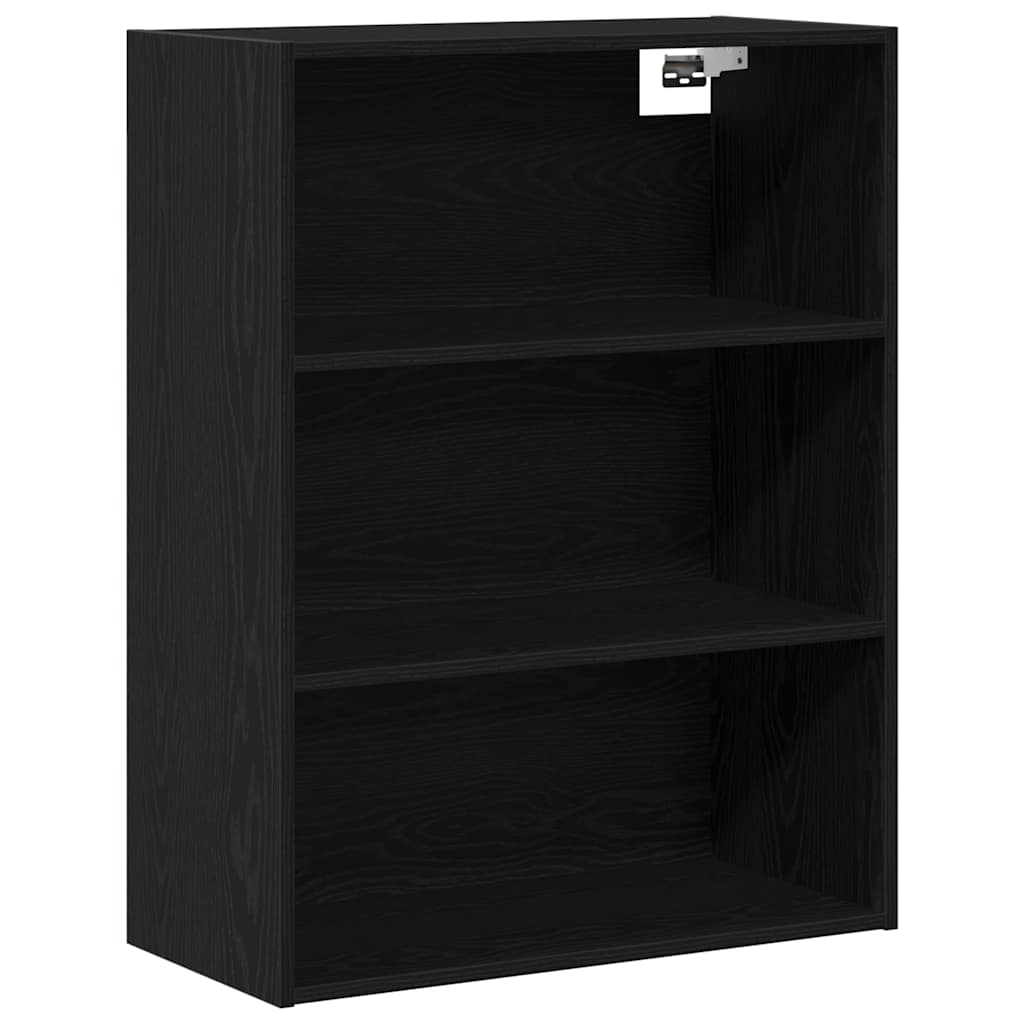 Highboard 2 stk. Schwarz Eichen-Optik 69,5 x 34 x 180 cm