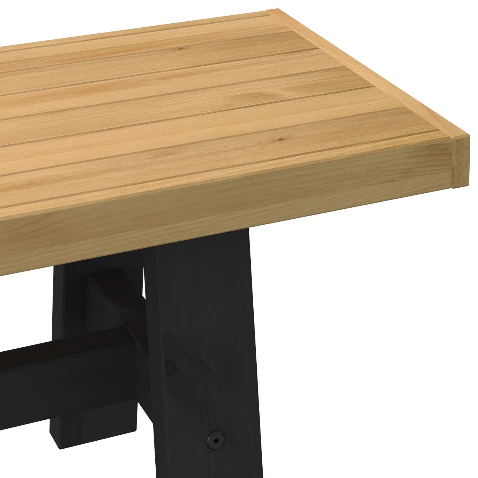 Esstischbank NOAIN 160 x 41 x 45 cm Massives Kiefernholz Natur