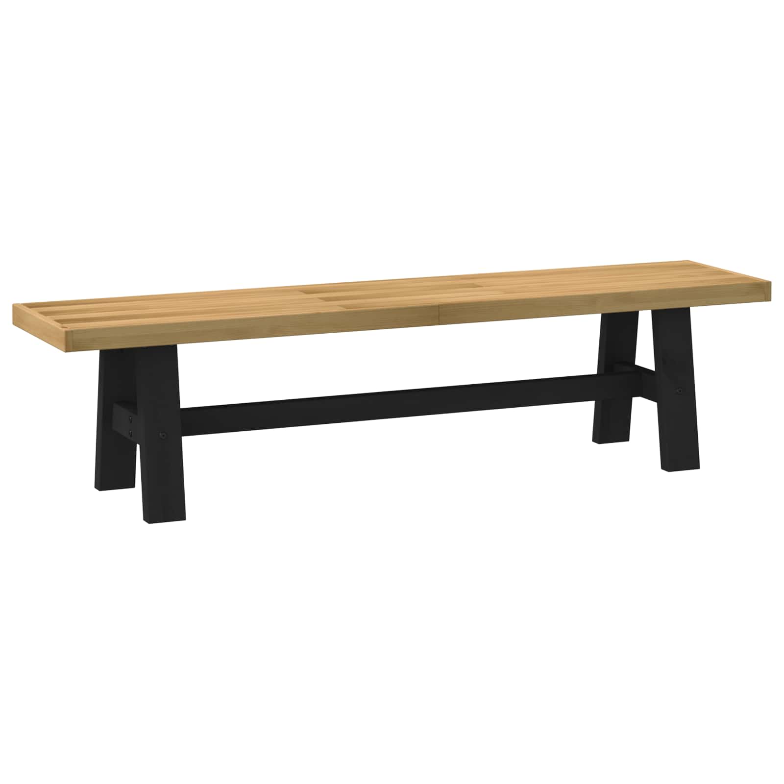 Esstischbank NOAIN 160 x 41 x 45 cm Massives Kiefernholz Natur