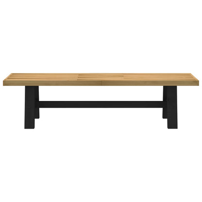 Esstischbank NOAIN 160 x 41 x 45 cm Massives Kiefernholz Natur
