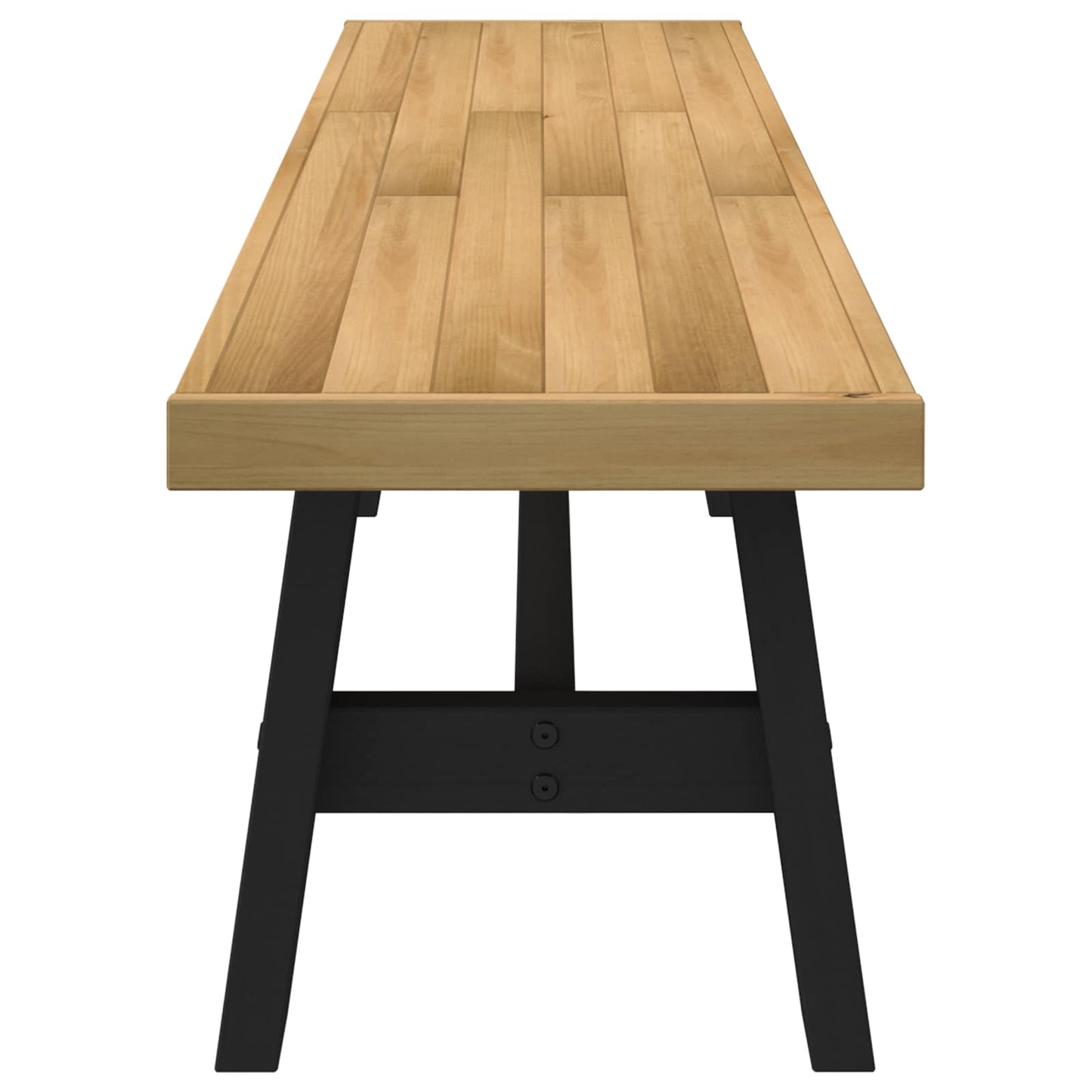 Esstischbank NOAIN 160 x 41 x 45 cm Massives Kiefernholz Natur