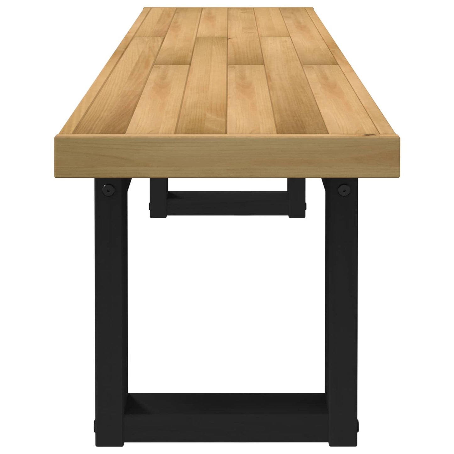 Esstischbank NOAIN 160 x 41 x 45 cm Massives Kiefernholz Natur