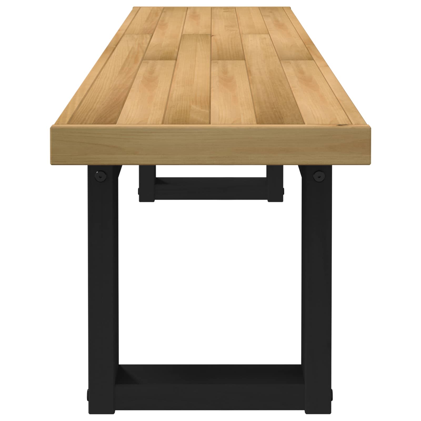 Esstischbank NOAIN 160 x 41 x 45 cm Massives Kiefernholz Natur