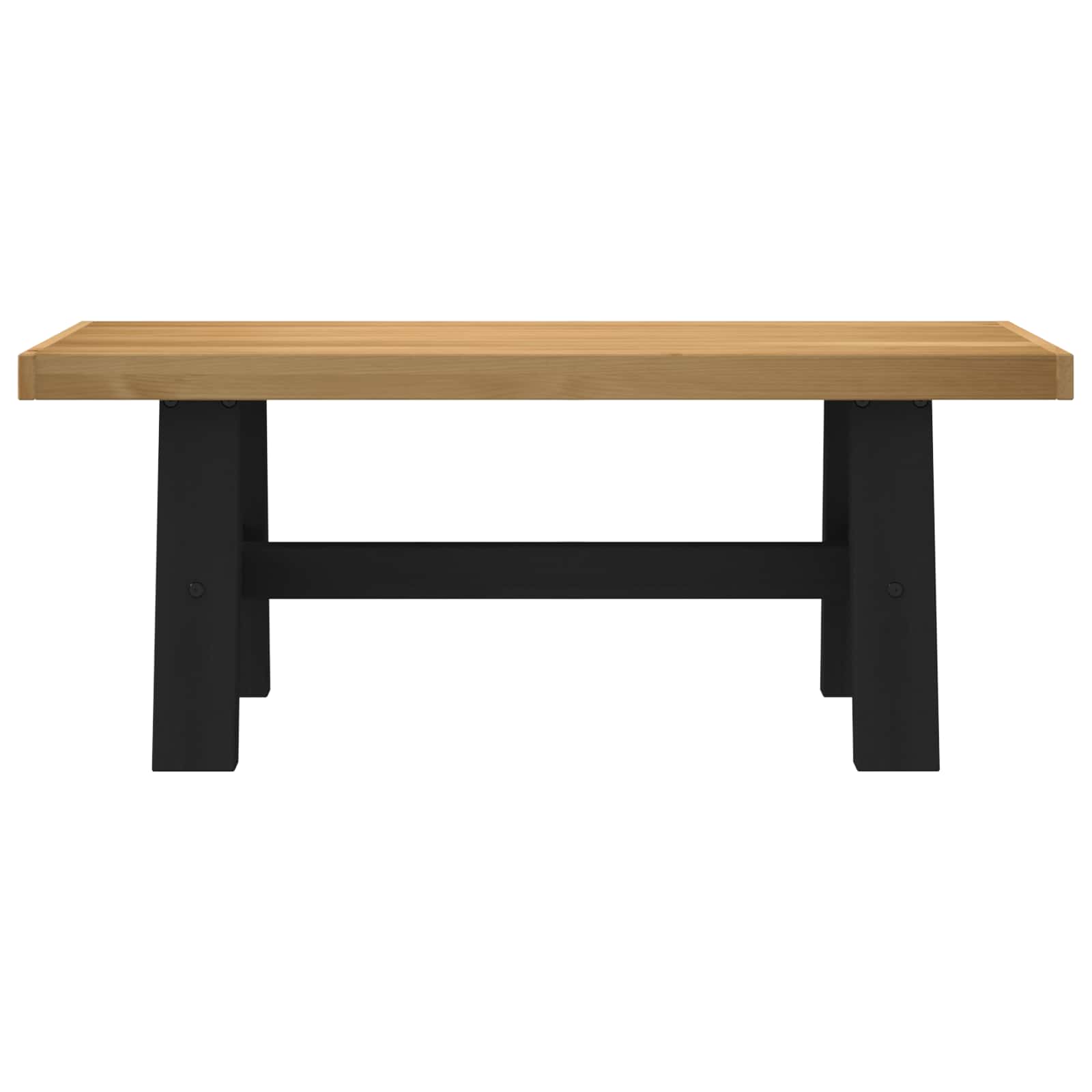 Esstischbank NOAIN 120 x 41 x 45 cm Massives Kiefernholz Natur