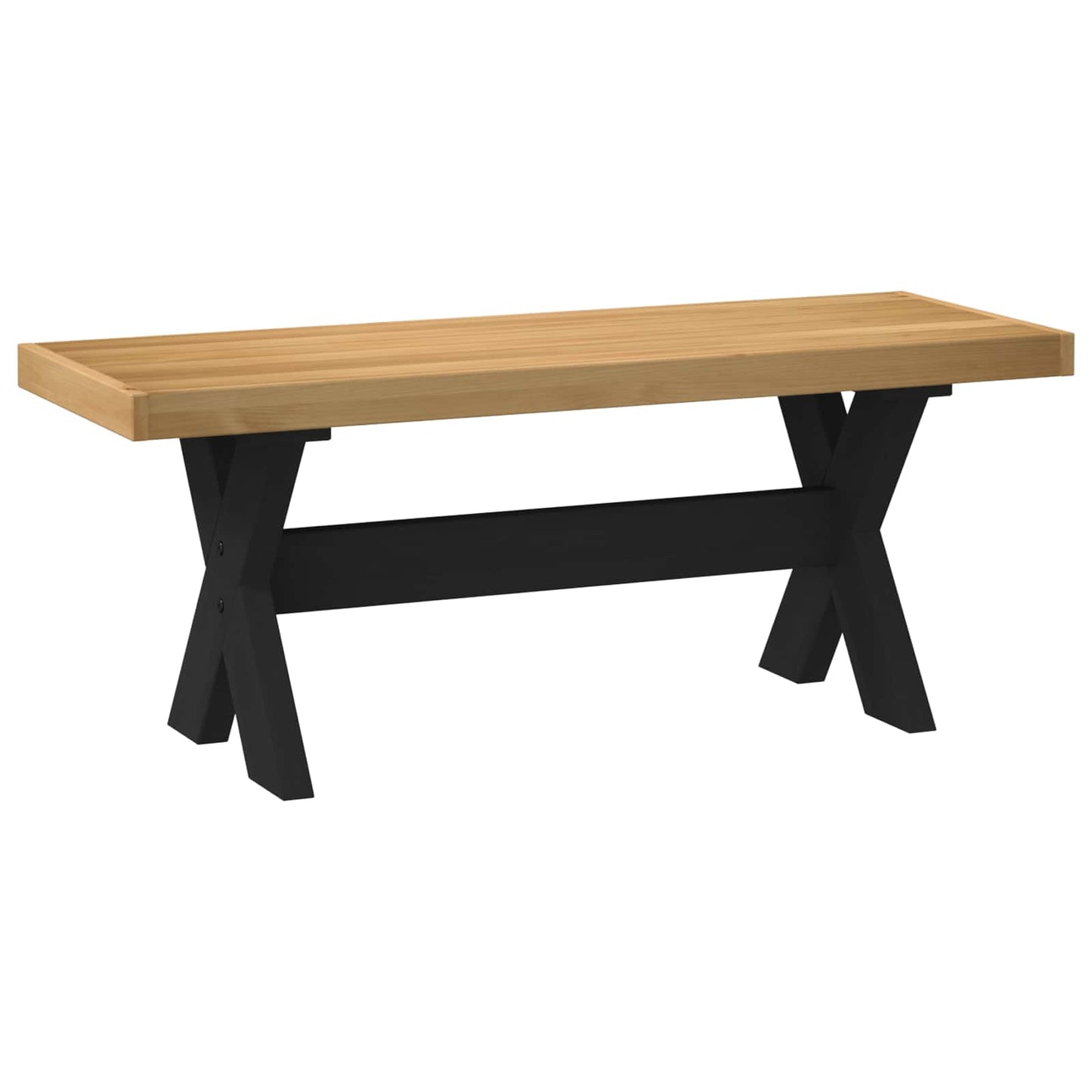 Esstischbank NOAIN 120 x 41 x 45 cm Massives Kiefernholz Natur