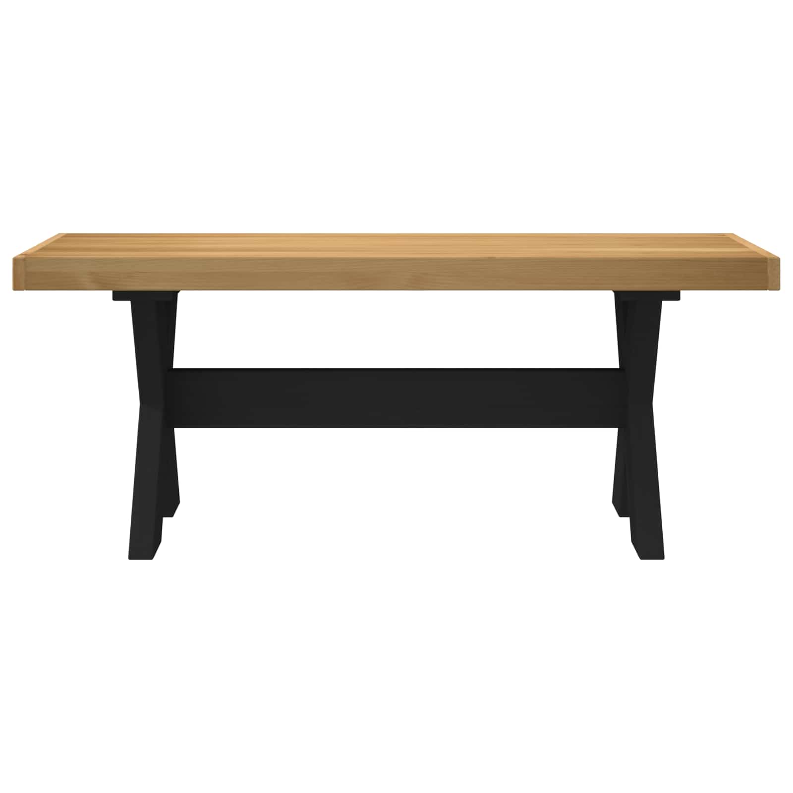 Esstischbank NOAIN 120 x 41 x 45 cm Massives Kiefernholz Natur