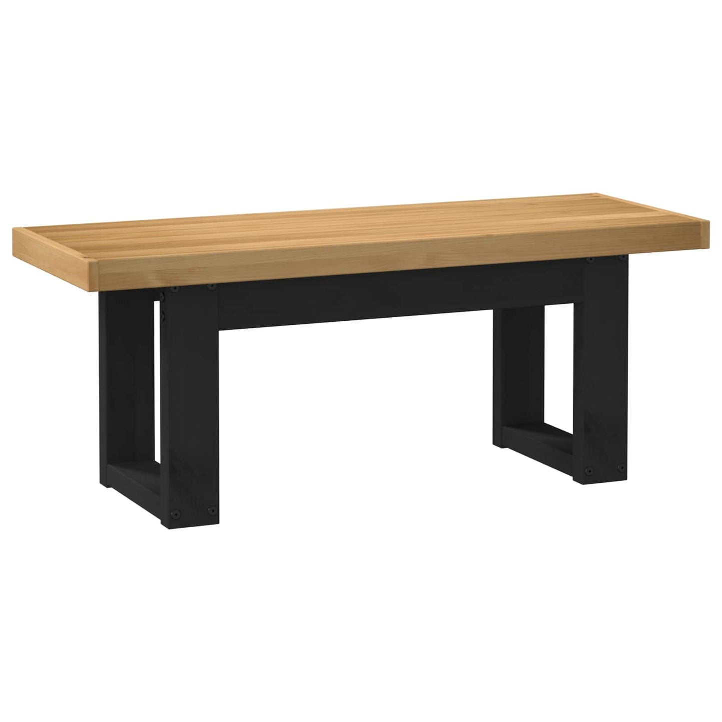 Esstischbank NOAIN 120 x 41 x 45 cm Massives Kiefernholz Natur