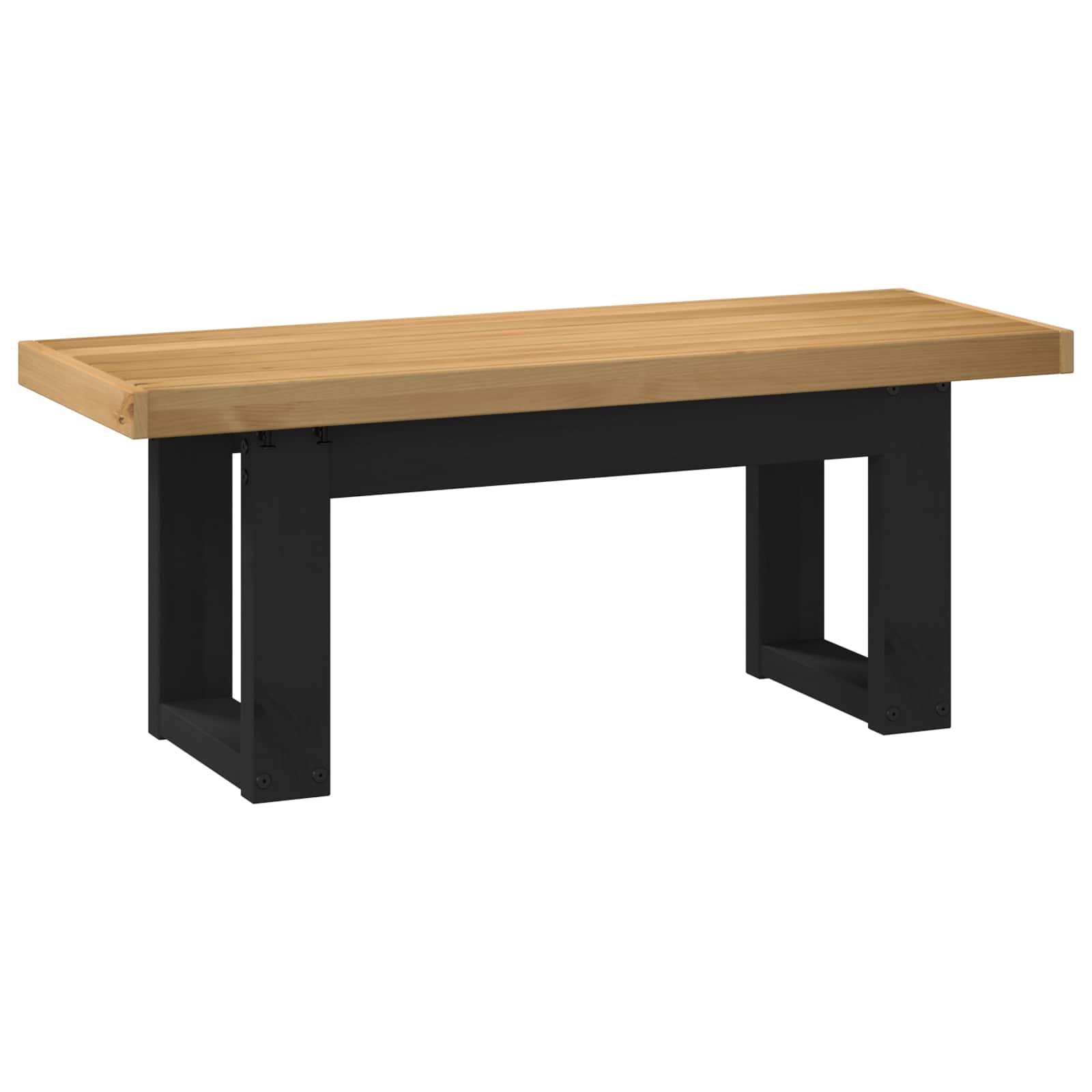 Esstischbank NOAIN 120 x 41 x 45 cm Massives Kiefernholz Natur