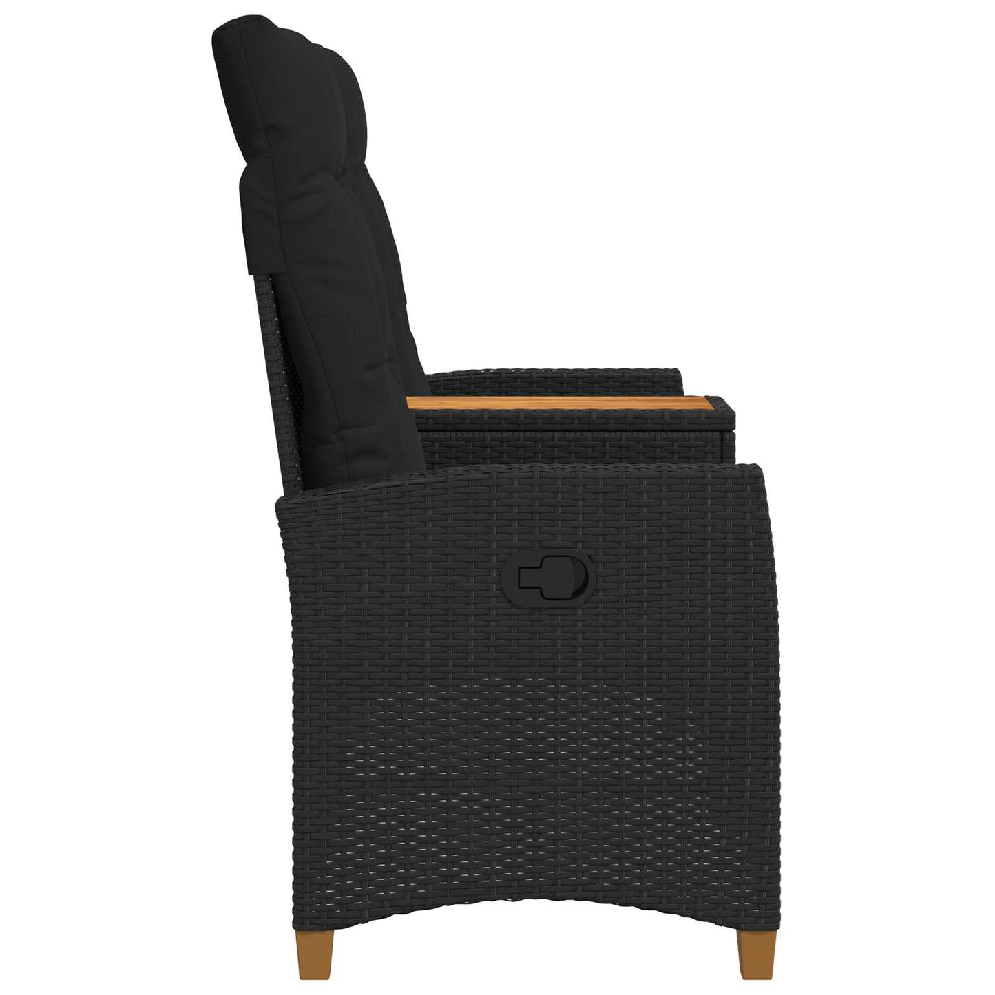 Liegebank mit Tisch 2 -Seater 126 x 65 x 112 cm Poly-Rattan