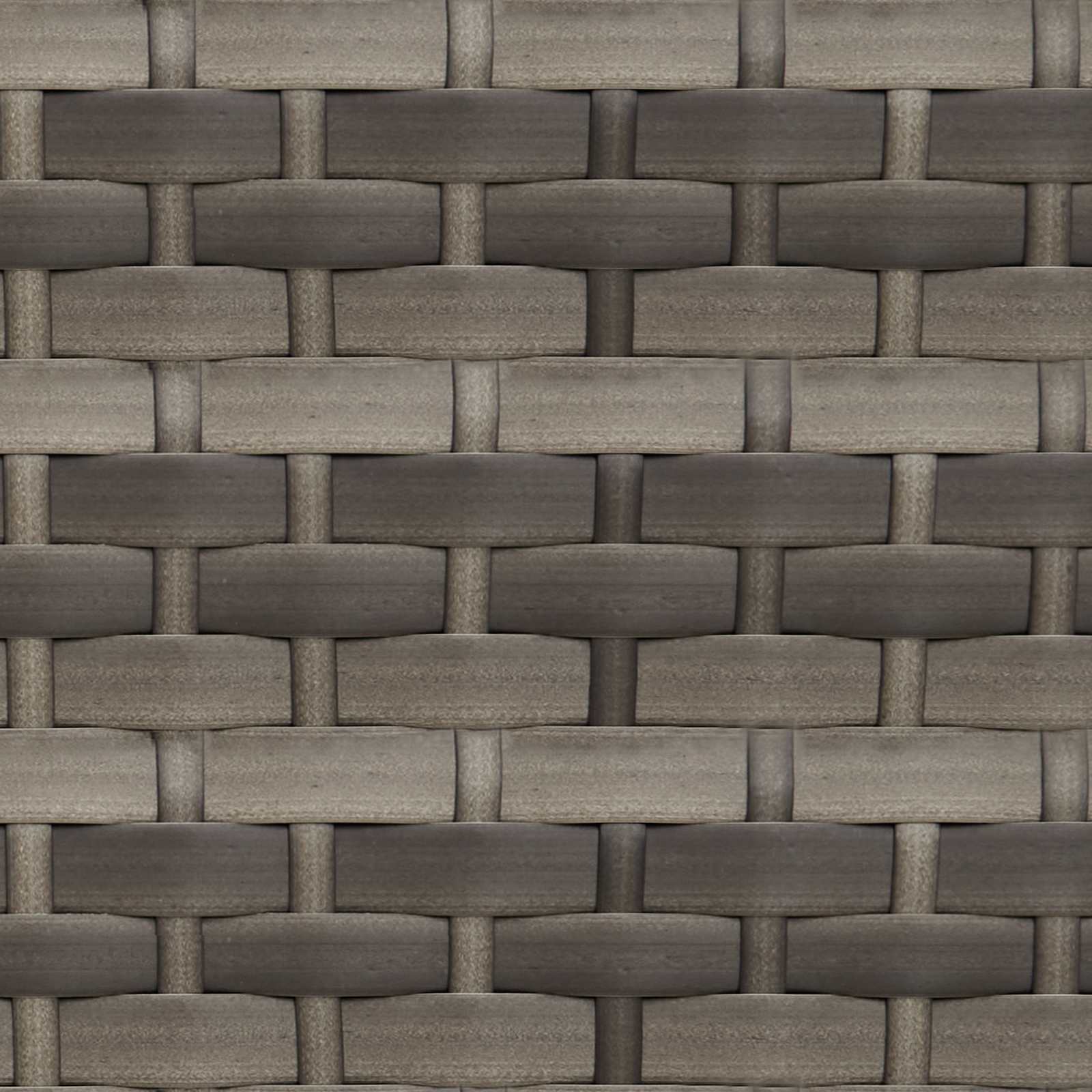 Gartensofa-set 2 Stk. Grau Poly Rattan Stahl