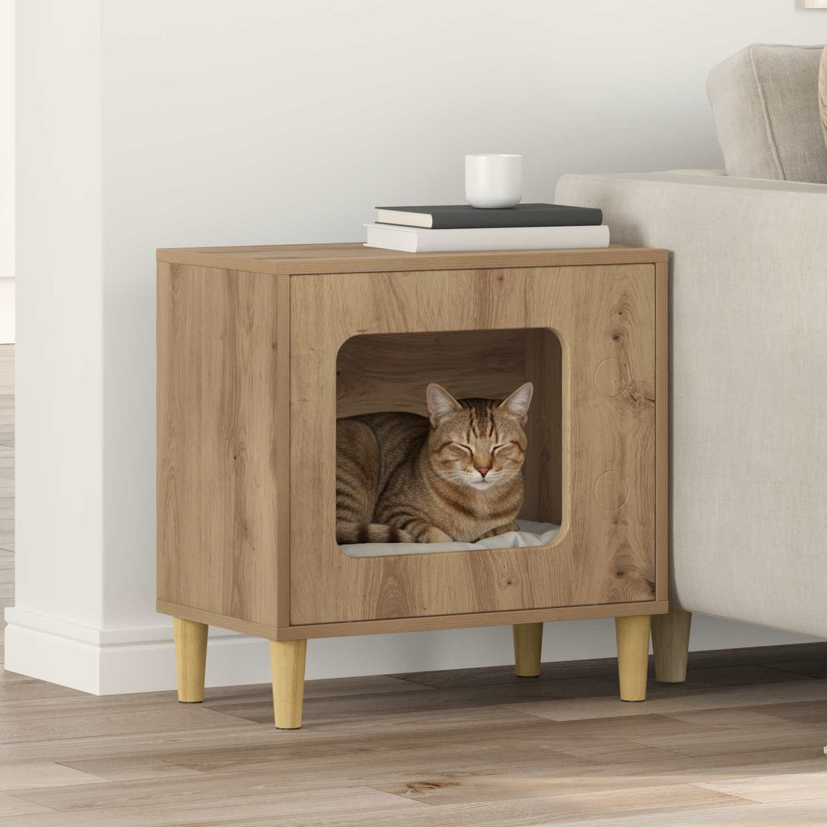 Katzenhaus Artisan-Eiche 51 x 30 x 52 cm Holzwerkstoff